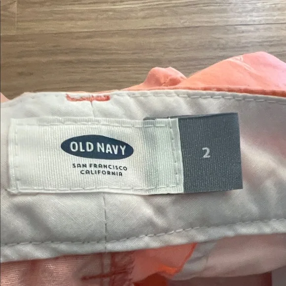 #1324=Orange Floral Women's Shorts - Picture 5 of 5